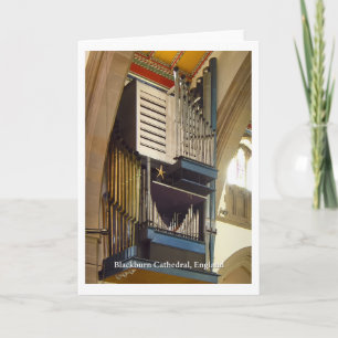 orgue de la cathédrale de Blackburn carte (vertica
