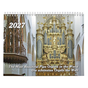 Orgues à tuyaux du monde 2026 – Un calendrier d'or