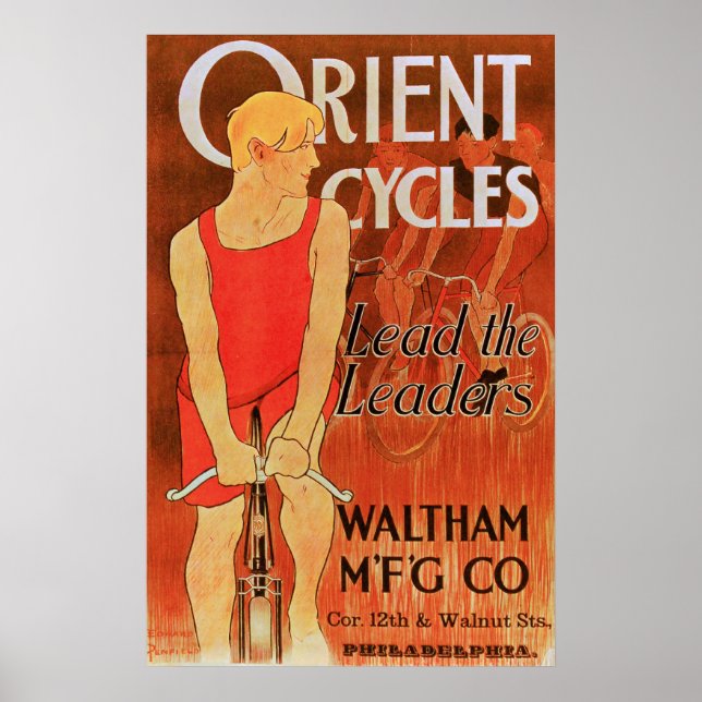Orient Cycles - Poster Vintage pour vélos (Devant)