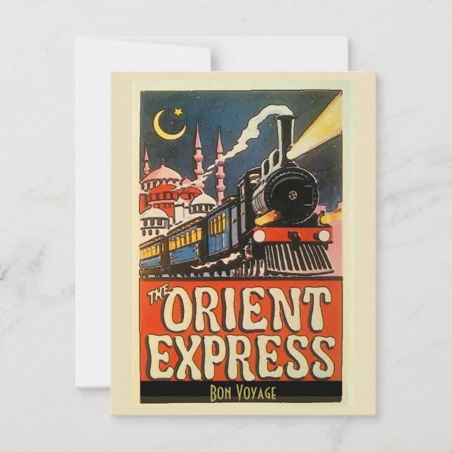 Orient Express Train, ajouter du texte personnalis (Devant)