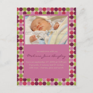 Orient Points Roses • Faire-part de naissance