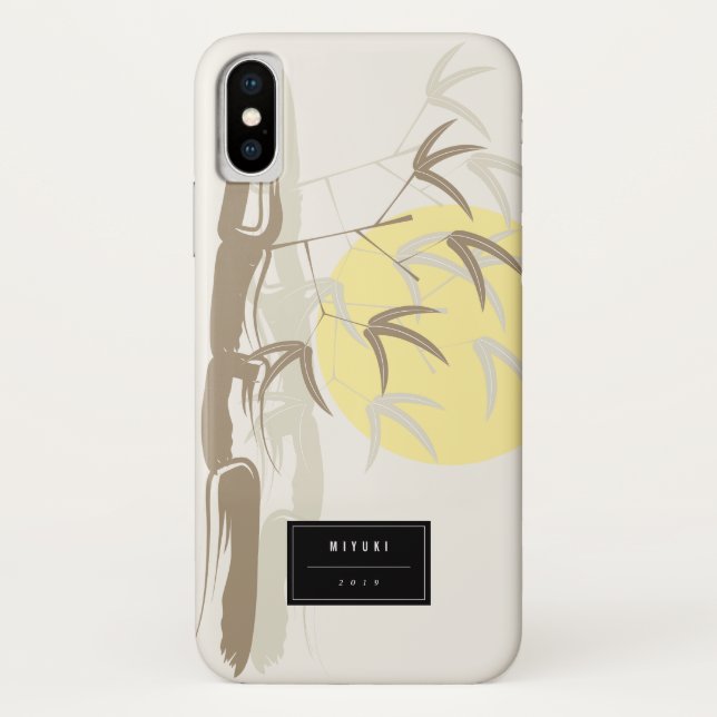 Oriental Sunrise Bamboo Garden Coque artistique ze (Dos)