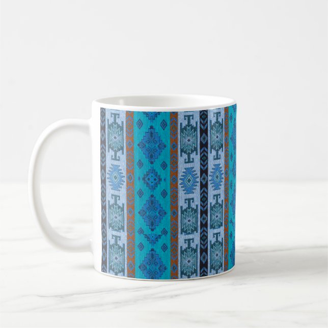 Oriental Turc Design Mug bleu (Gauche)