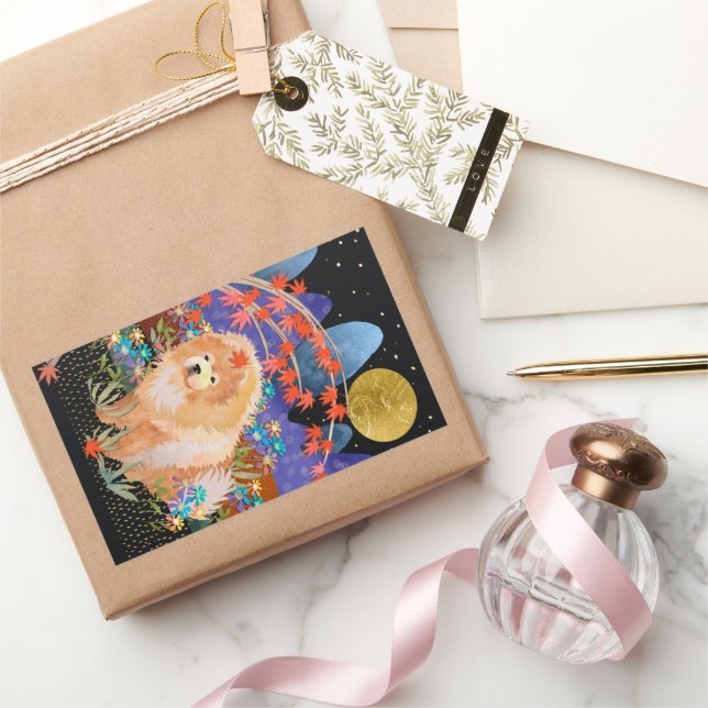 ORIGAMI AUTOMNE Chow rectangle stickers (Cadeaux)