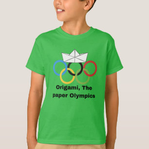 Origami, T-shirt des Jeux Olympiques de papier