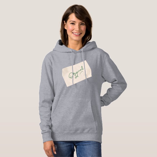 Original 1 Grey Women's Pullover Hoodie  (Devant entier)