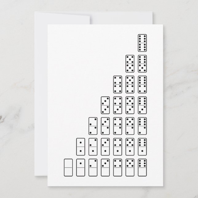 Original black and white domino (Devant)