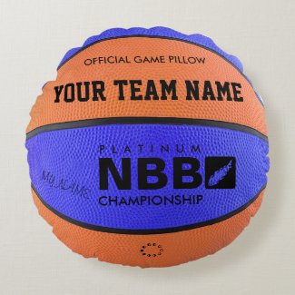 Coussin rond « Ballon de Basket » – Boutique Cado
