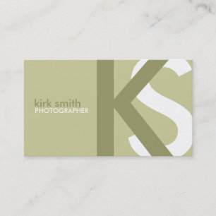 {ORIGINAL} cartes de visite modernes de monogramme