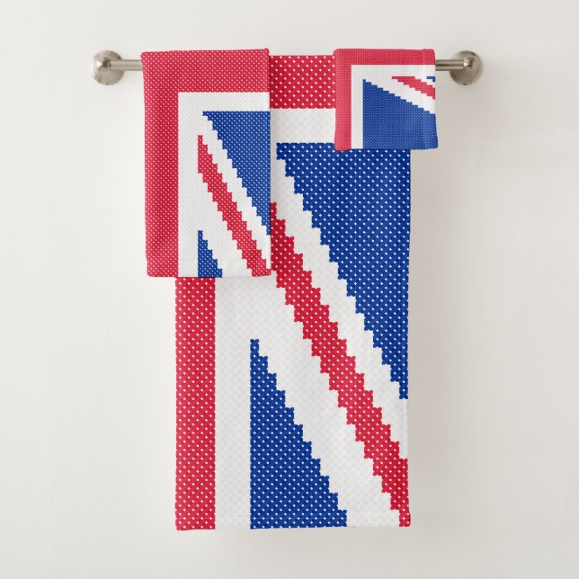 Original cross-stitch design Union Jack (En situation)