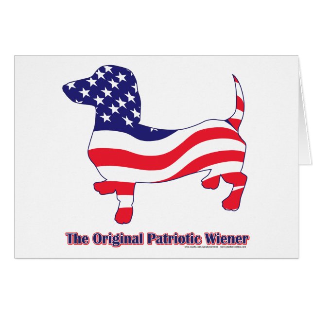 Original Patriotic Wiener/Dachshund (Devant horizontal)