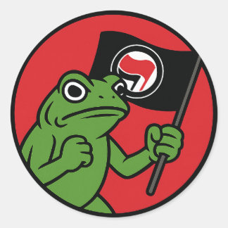 Original Portland Frog Sticker Decal: Anti Fascist