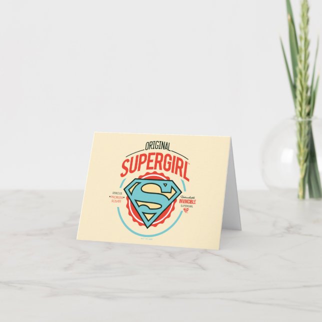 Original Supergirl Vintage Logo Badge (Devant)