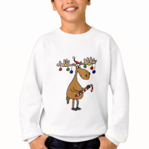 Orignaux de Noël d'amusement avec du sucre de