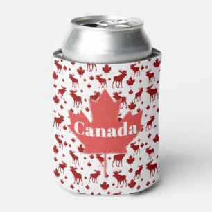 Orignaux du Canada et glacière de bière de feuil