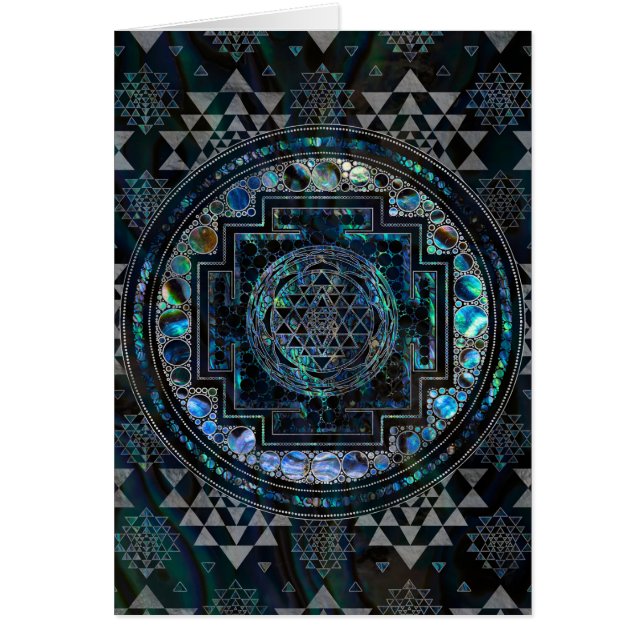 Ormeau Shell de Sri Yantra/Sri Chakra et argent (Devant)