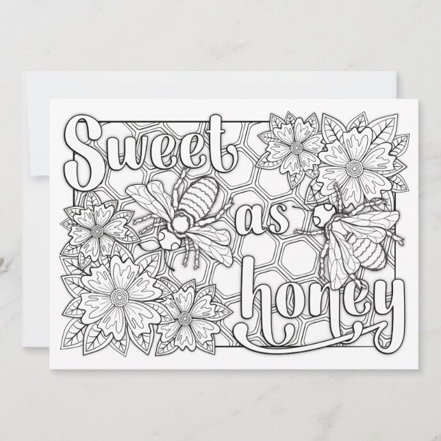 OrnaMENTAL doux comme des abeilles de miel Couleur (Devant)