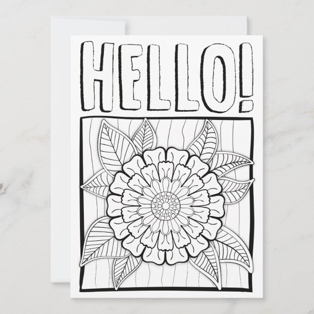 OrnaMENTALs Bonjour avec Showy Bloom Couleur Votre (Devant)