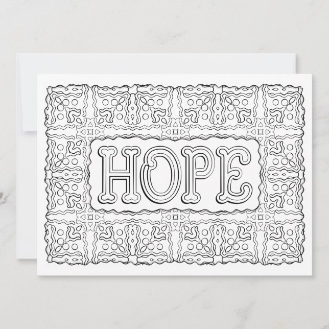 OrnaMENTALs Espèrent que le modèle floral Couleur  (Devant)