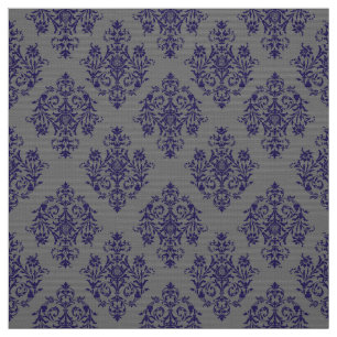 Ornat Baroque gris tissu Damask motif