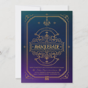 Ornat Or Masquerade Prom Invitation