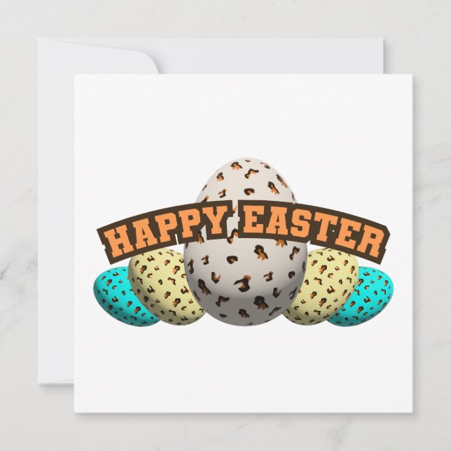 orné de motifs léopard de pâques (Devant)