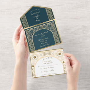 Orné Or - Faire-part de mariage