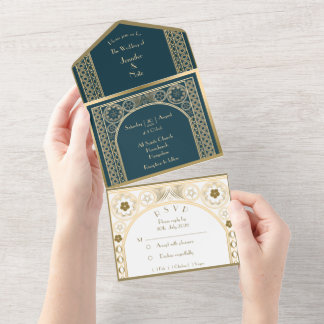 Orné Or - Faire-part de mariage