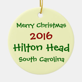 ORNEMENT 2016 DE NOËL DE HILTON HEAD LA CAROLINE
