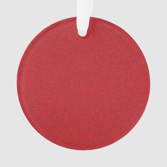 Ornement à effet de bruit rouge tomate personnalis (devant)