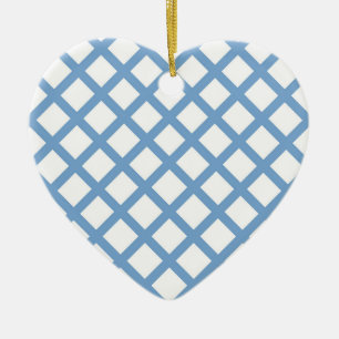 Ornement à rayures diamantées en harlequin bleu bl