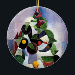 Ornement Abstrait d'arbre de Noël<br><div class="desc">Un ornement élégant avec un tableau de Theo van Doesburg</div>