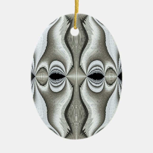 Ornement Abstrait noir et blanc 2 (Devant)