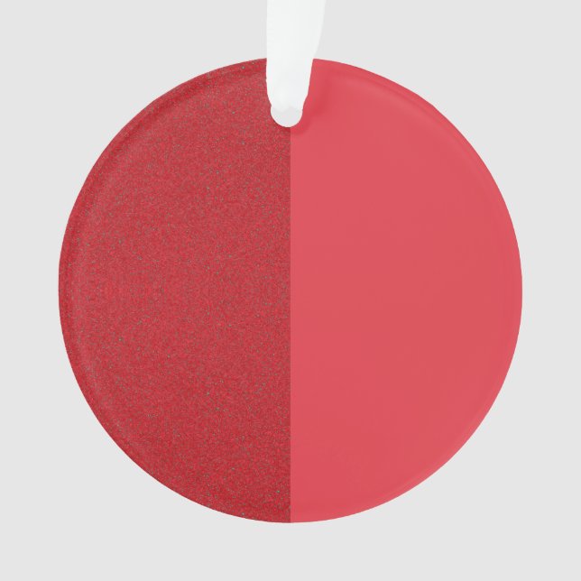 Ornement acrylique à effet de bruit rouge tomate ( (devant)