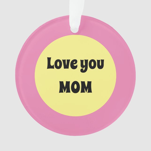 Ornement acrylique à points jaunes (devant)