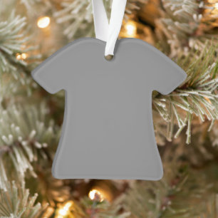 Ornement acrylique de chemise grise