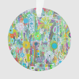 Ornement acrylique de puissance de fleur