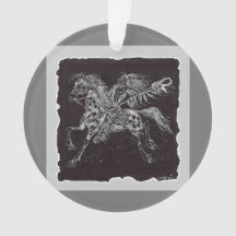 Ornement acrylique du guerrier mystique