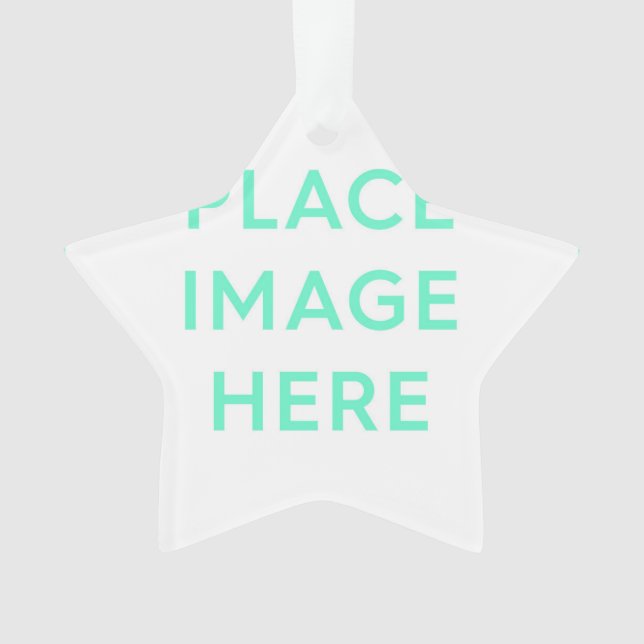 Ornement acrylique étoile (devant)