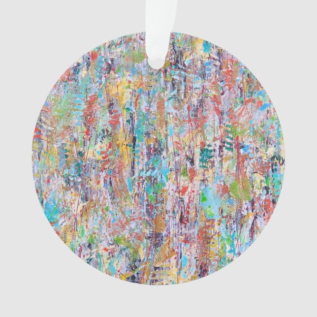 Ornement acrylique Feuille en chute (devant)