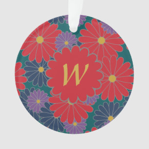 Ornement acrylique floral de chute éclatante