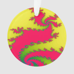 Ornement acrylique fractal du dragon chinois du No