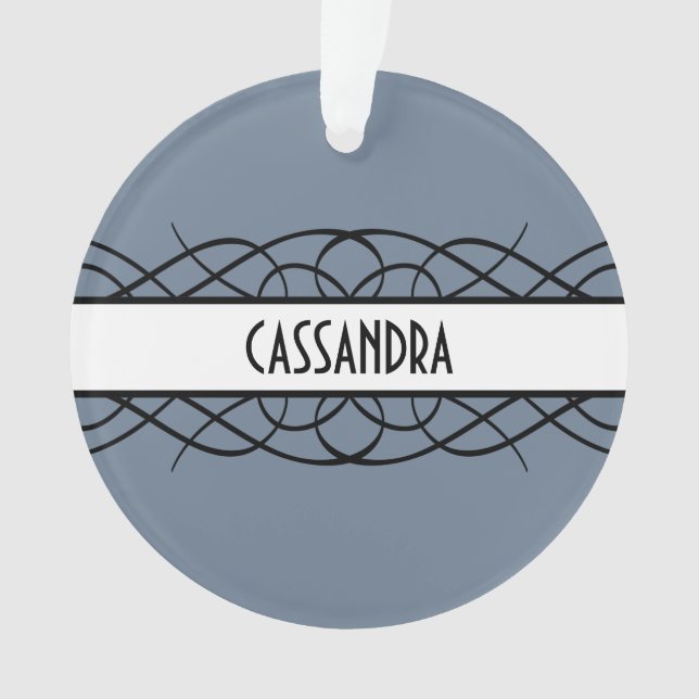 Ornement acrylique ivoire déco (devant)