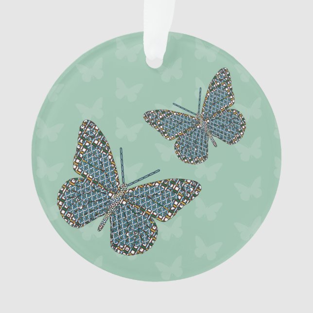 Ornement acrylique monarque marocain (devant)