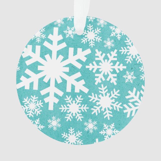 Ornement acrylique Motif Aqua Snowflake (devant)