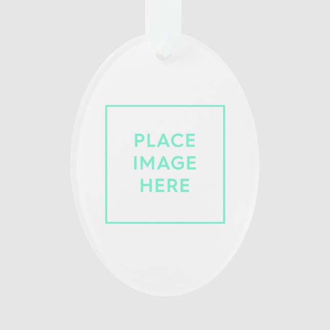 Ornement acrylique ovale (devant)