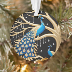 Ornement acrylique Peacock Paradise