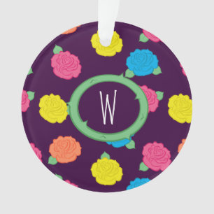 Ornement acrylique Rose néon