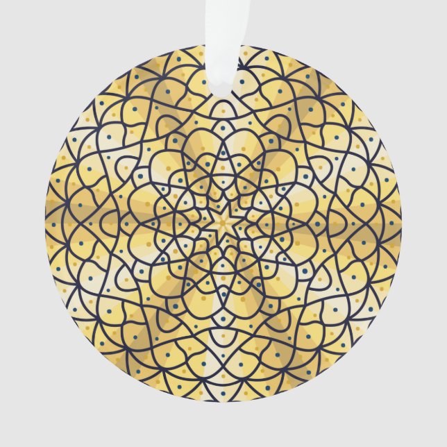 Ornement acrylique solaire céleste (devant)