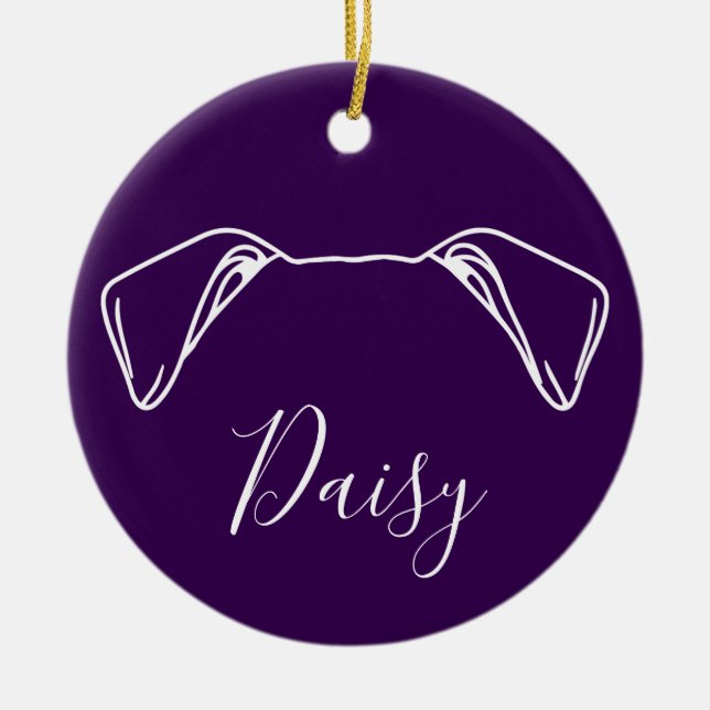 Ornement American Bulldog (Logo Om) (Devant)